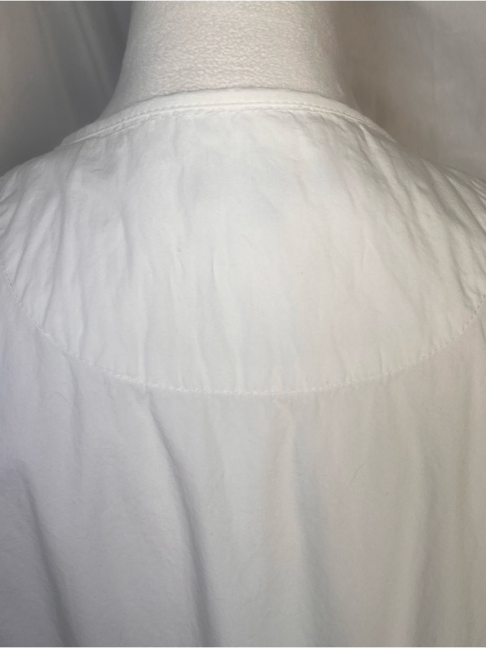 Quince White Short Puff-Sleeve Mini Dress - Picture 10 of 11